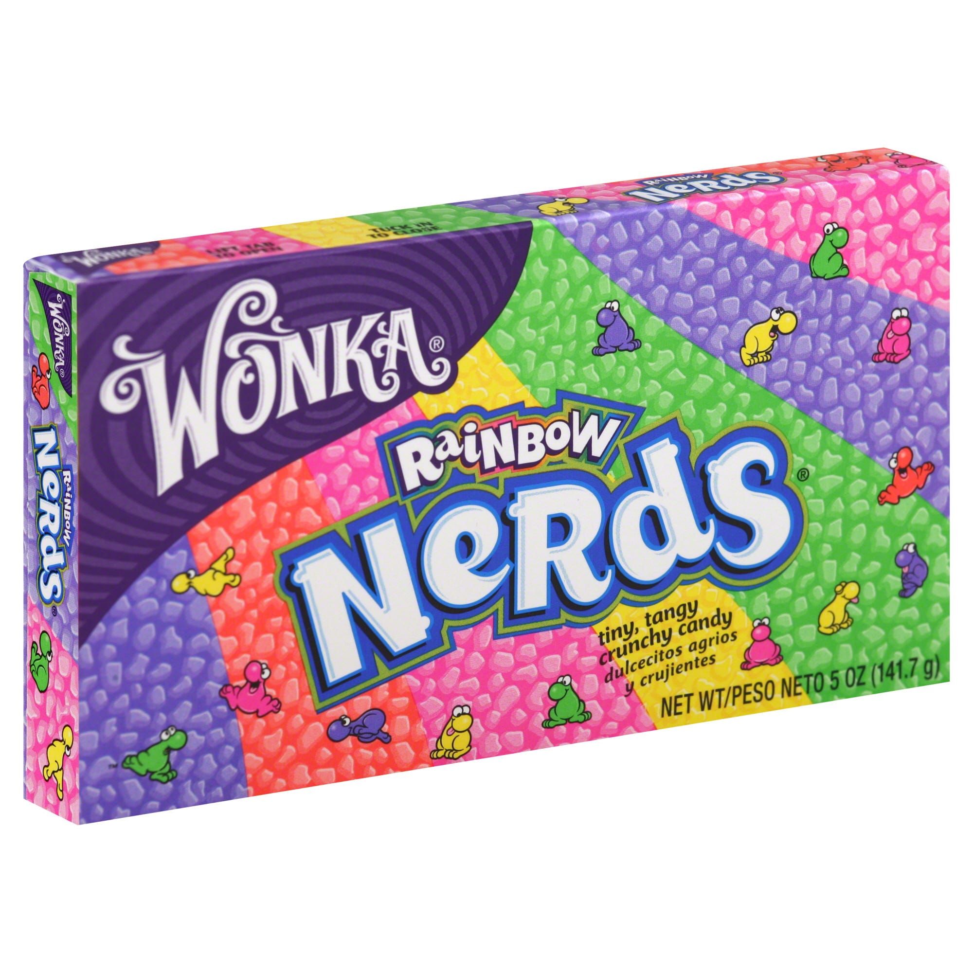 A box of Rainbow Nerds candy